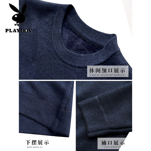 Playboy (Playboy) Daddy's Herbst- und Winterkleidung sowie samteriger Pullover für das warme Strickhemd mittleren Alters mittleren Alters mit mittleren Alters und älteren Großvaters.