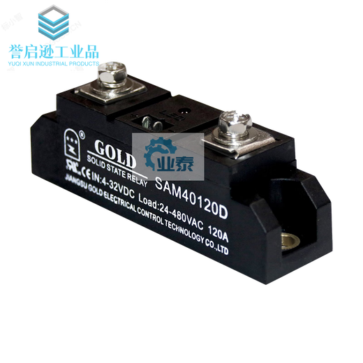 Jiangsu GOLD single-phase 120A industrial-grade solid-state relay DC control AC SAM40120D