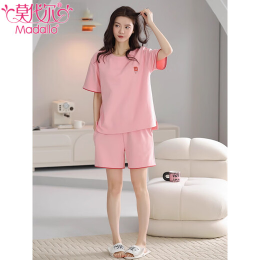 Un pyjamas modal pour les femmes en été en coton pur en été pour un style mince peut être porté à l'extérieur, mignon dessin de vêtements de sport décontractés en jeu z9859 m [recommandé pour être 80-100jin [Jin est égal à 0,5 kg]]]