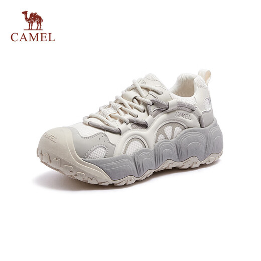 Chameau (chameau) citron mignon chaussures mignonnes mignonnes pour les femmes sportiels papa chaussures décontractées de solées épaisses l25a202062 beige / gris 38