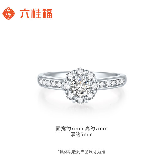 Liuguifu Jewelry Platinum Ring for Women Pt950 Platinum Inlaid with Zirconia Proposal Engagement Birthday Gift 11 Rings + Certificate + Rose Gift Box