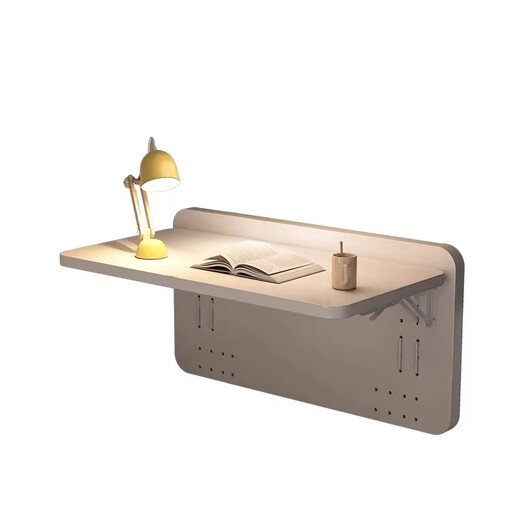 Minyu Dormitory Bed Desk Dormitory Foldable Bedside Computer Table Top Suspended Side Hanging Small Table for College Students Extended and Widened - Dark Walnut Color 80*40*40cm Post the picture and get a 10 yuan refund (collect buyer show)