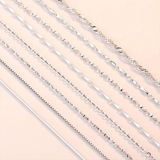 Chili British gold necklace without pendant single chain women's clavicle chain single naked chain with chain lengthened sweater fashion design 0-word chain M