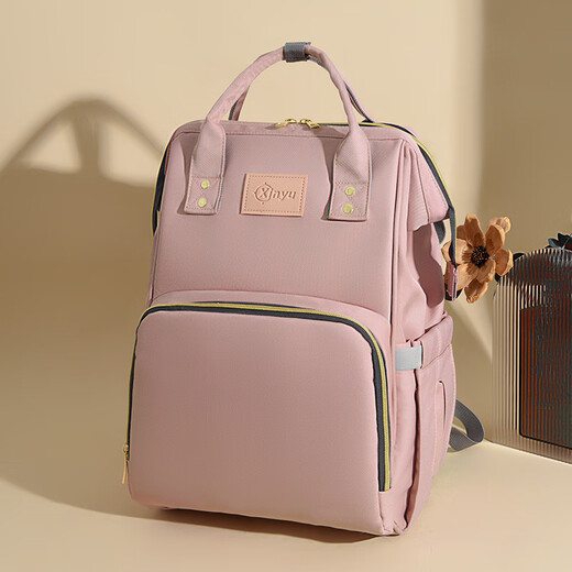 Velvet Ártico 2025 Nuevo bolso madre Mother Bag Mother Bag a prueba de agua Multifuncional Bolsa de leche de gran capacidad Polvo Bag Color de color caqui [28 litros impermeables en espesas] Entrega al carruaje de los niños colgando