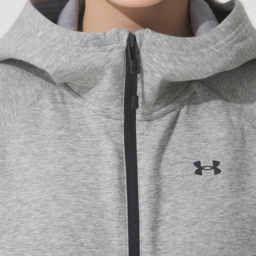 Veste féminine de l'armure (Underarmour) 2025 Été Nouvelles vêtements de sport exercice extérieur veste à capuche en tricot veste à la mode veste décontractée 1379842/011 XS