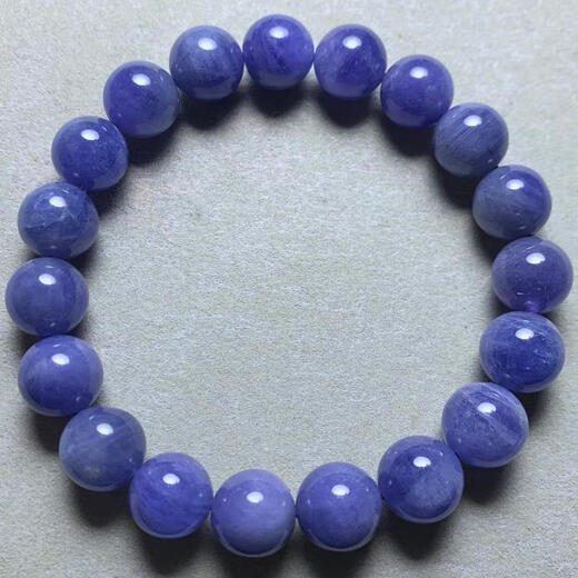 Tanzanite Bracelet Women's Heart of the Ocean Purple Blue Crystal Tanzanian Gem Single Circle Bracelet Jewelry Gift (T53) About 8mm