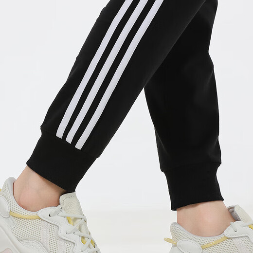 阿迪达斯 （adidas）女装运动套装秋季新款舒适休闲连帽卫衣套头衫上衣收口长裤两件套 HM7482+GM5542 XL