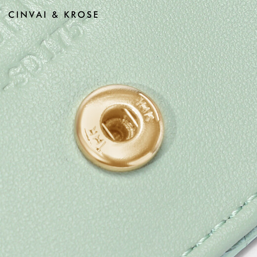 
CinvaiKrose official website small c/short wallet women's 2025 new multi-function coin wallet simple wallet card bag avocado green