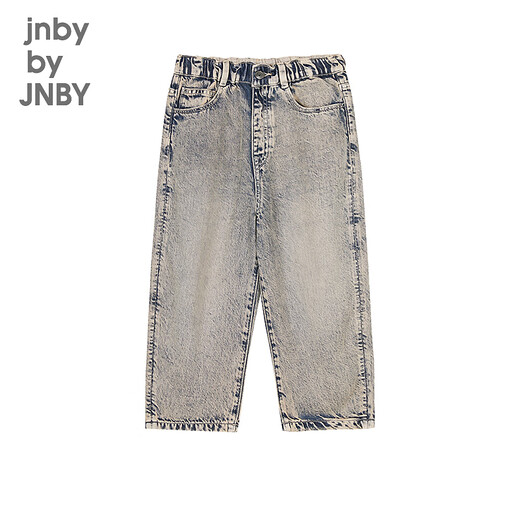 Jnby от Jnby Jiangnan Buddies Детская одежда Брюки банановые брюки Джинсовая мягкая случайная и зимние мальчики и девочки дети 1O7E11770 671/серый порошок 120 см.