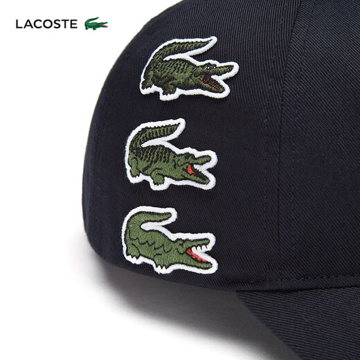 Lacoste French Crocodile Männer und Frauen im Herbstmodentrend vielseitiger Baseball -Baseball -Baseball -Kappe RK3523 HDE_NARROW Blue Tu