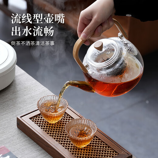 Tea edge boiling teapot electric ceramic stove tea boiler kettle tea stove health pot can be heated induction cooker household stove tea set