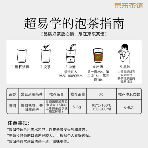 八马茶业信记号中华老字号 普洱茶班章生普冰岛熟普茶叶组合120g礼盒送礼