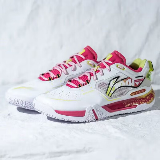 Li-NING (LI-NING) Ground-Flying III PRO 2025 New Professional Badminton Shoes Comprehensive and Balanced Anti-Slip, Wear-Resistant and Shock-Absorbing Ground-Flying 3PRO AYAV001-6 Artist 43.5