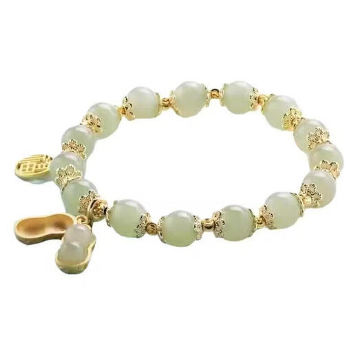 New Good Peanut Lucky Bracelet Niche Design Temperament Versatile Student Bracelet Girlfriend Gift Glass S340 Peanut Bracelet