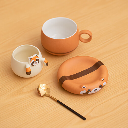 Heart-friendly panda tea and coffee cups for boys and girls birthday gifts for boys and girls ceramic mark water cups for girls with good looks souvenirs