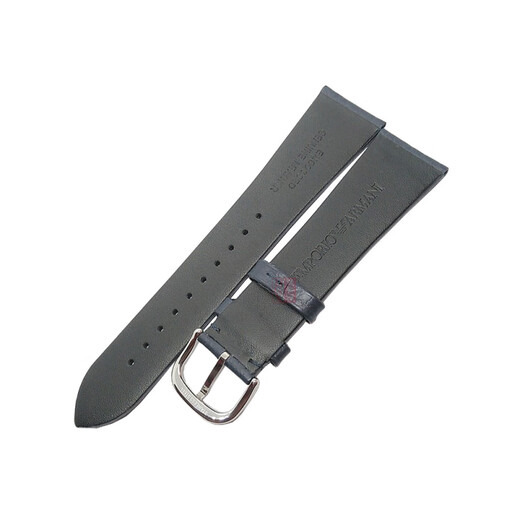 
Original Armani genuine leather strap AR11105 11143 1862 11142 11153 11154 1974 men's dark blue silver buckle [litchi pattern] 22mm