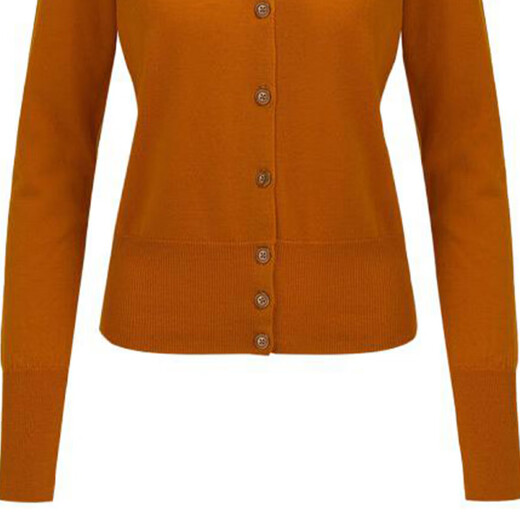 
Vivienne Westwood solid color single-breasted long-sleeved sweater for women brown brown XS