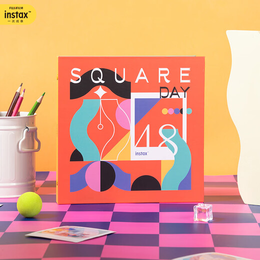 INSTAX Fuji One-time Imaging Square Photo Album Geometric Fantasy