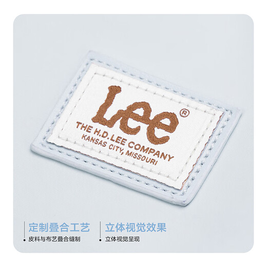 Lee schoolbag female junior high school student large capacity casual lightweight backpack college student computer bag travel backpack candy blue