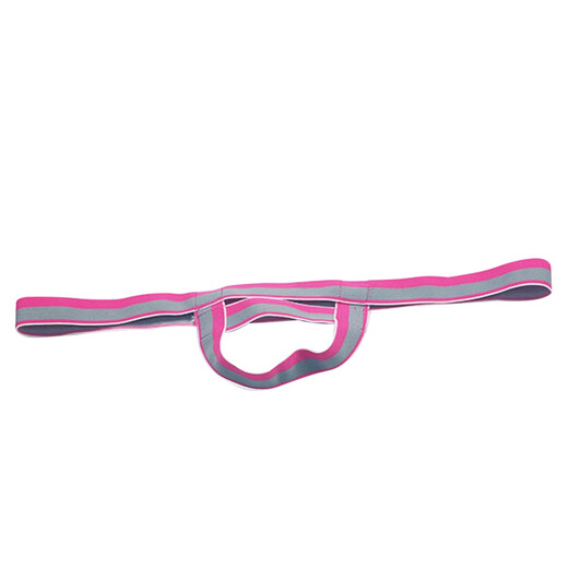 Men's Sexy T-string Low Waist Sports Hollow Ring JJ Set Underwear See-through Personality Slit T-Pants Gay Pink-Type A L Recommendation 90-140Jin Jin is equal to 0.5 kg