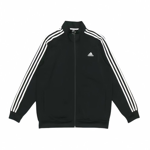 阿迪达斯 （adidas）定制服装 刺绣蓝色小狗条纹运动立领飞行员夹克外套 男女同款 黑 黑色 S