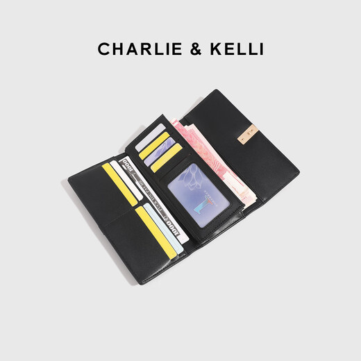 CHARLIE&KELLI Brand CK Light Luxury Wallet Women's 2025 New Simple Premium Wallet Long Hand Coin Purse Card Holder Integrated Red