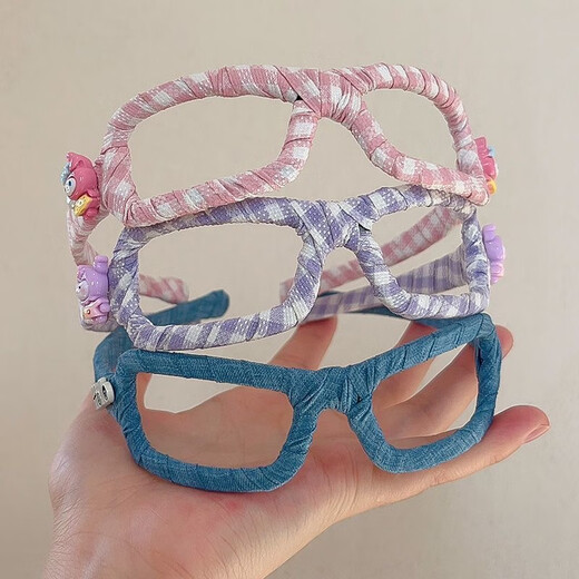 Xinnian children's glasses frame headbands, headbands, women's 2025 new style, high-end, fashionable, versatile hairpins, hair accessories, pink headbands, one pack