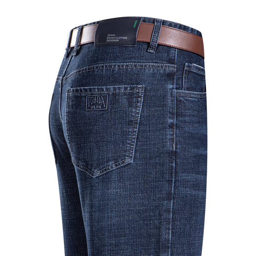 Goldlion Summer Thin Stretch Jeans Männer gerade lose, atmungsaktiven Vater im mittleren Alter, Männergeschäft Casual Long Hosen im mittleren Alter (3881 Frühlings- und Herbststil) regulär 38 (3 Fuß)