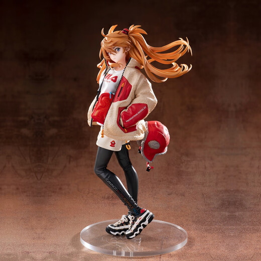 FOTO DIRECTO FOTO DIRECTO ASUKA 1/7 Figura Eva Ayanami Riori Mahiba Nagisa Kaoru Modelo Ornamento Asuka Figura Sitada Postura (aproximadamente 17 cm de altura) Regalo + Tarjeta de cumpleaños + Mensaje gratis