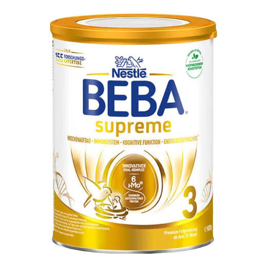 Nestlé Baba Original aus Deutschland BEBA Supreme Version sechs HMO -Infant -Formeln 3 Segmente (12 ~ 36 Monate) 830G 26. Oktober aus Deutschland importiert