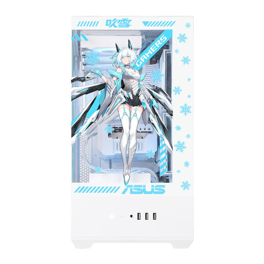 ASUS TUF family bucket 14th generation i7 14700KF/5070Ti assembled computer blowing snow ammunition library game e-sports desktop host pure white machine four i7 14700KF+RTX5080