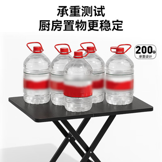 YOIK folding dining table home simple portable dining table rental house outdoor table walnut square table 80*80*75cm