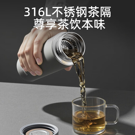 Fuguang thermos cup 316L stainless steel water cup business office tea cup men and women cold cup straight water cup