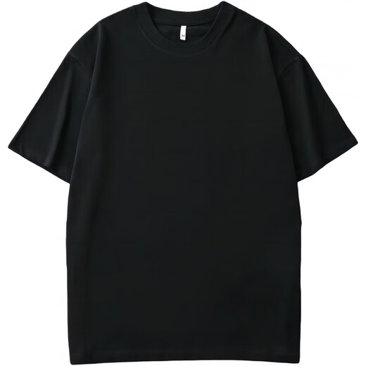 Vancl [Empfohlen von Lei Jun] Kurzärmeliges T-Shirt für das neue trendige Muster im Herren im amerikanischen Stil, das halbärmelte lockeres Gelegenheits-T-Shirt für Männer und Frauen, schwarz 1365 s