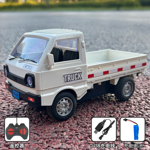 Zhouke remote control Wuling Hongguang truck car four-wheel drive drift racing small high-speed truck car boy leather children's electric car truck remote control car with lights a set of rechargeable batteries