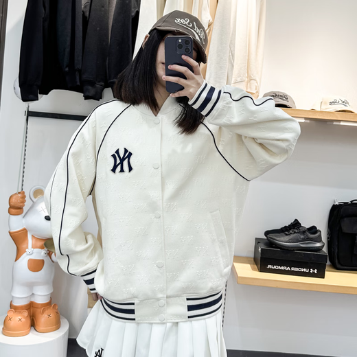MLB Beauty Professional Béisbol Béisbol Spring New Pare New Pare Dark Pattern Presbyterian Sports Ball Traje Contraste Fashion Faquel Ajpm Flagal oficial 50BKS/NEGRO NUEVA YORK YANKEES S 165/FIT 100-120Jin [Jin equivale a 0.5 kg]