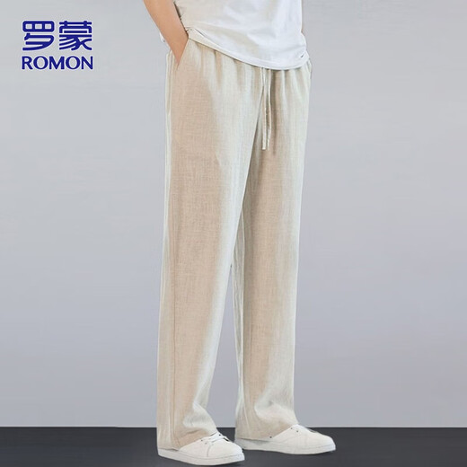 Pantalon romon pantalon mince d'été pour hommes pantalon décontracté pour hommes lâches chinois pantalon masculin
