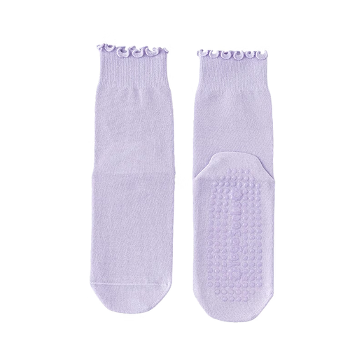 Fungus-edge yoga socks, yoga socks, non-slip, special for women's Pilates, 2025 new hot style, boneless exercise, random color, 5 pairs, one size fits all