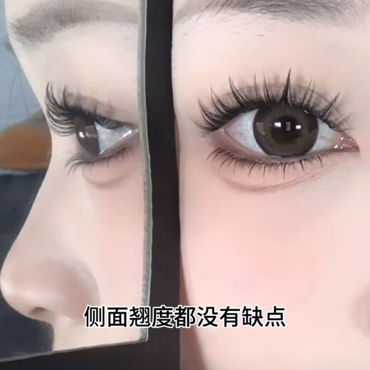 Eyelashes 100 clusters large capacity glue-free small dog false eyelashes for lazy people thick natural cartoon simulation segmented new style 100 clusters canine glue-free false eyelashes glue-free and easy to use to make your eyes bigger in seconds