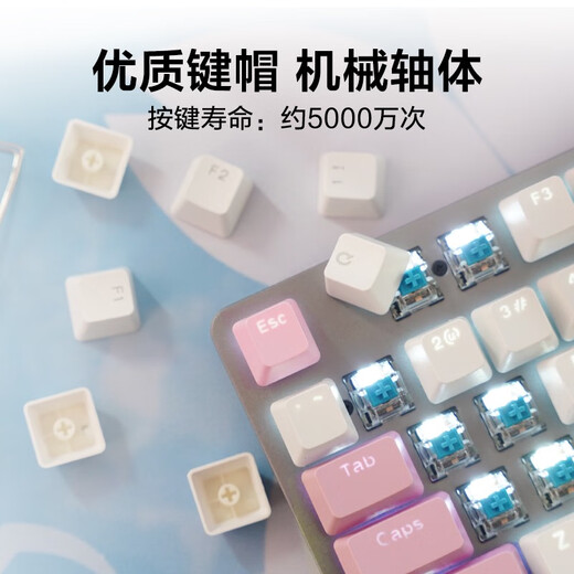 
Logitech G Logitech K845 wired mechanical keyboard Green tea shaft computer e-sports game typing office PBT custom keycap Logitech K845- Standard configuration + Logitech large table mat Green shaft-Typing office selection