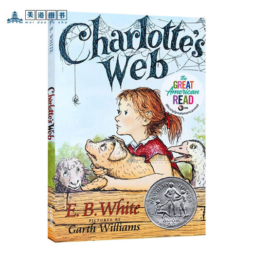 Charlottes Web Charlottes Web Eb White Eb White English Version English Lesung Roman Kapitelbuch Außerwesendes Lesungsmaterial Lansie Index 680L Newbery Award Gewinnerin Charlottes Web (Hauptbild)