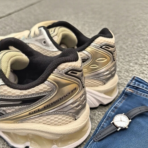 ASICS男鞋女鞋透气耐磨GEL-KAYANO14运动鞋跑步鞋1203A537-200 米银色1203A537-200 现货秒发 36 (225mm)