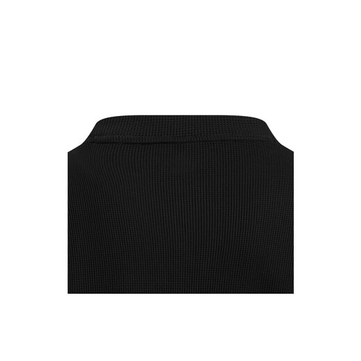 Under Armor (Underarmour) Spring and Summer Waffle Henley Men's Waffle Sports and Casual Short à manches courtes 6007562 Black 001 L