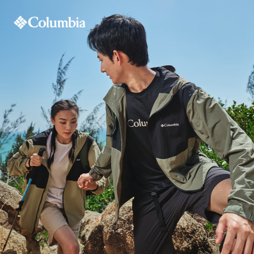 Columbia张婧仪户外装备邓刚同款哥伦比亚情侣防泼水UPF50防晒衣XE9226 397 XE3394 男女同款 S(170/92A)