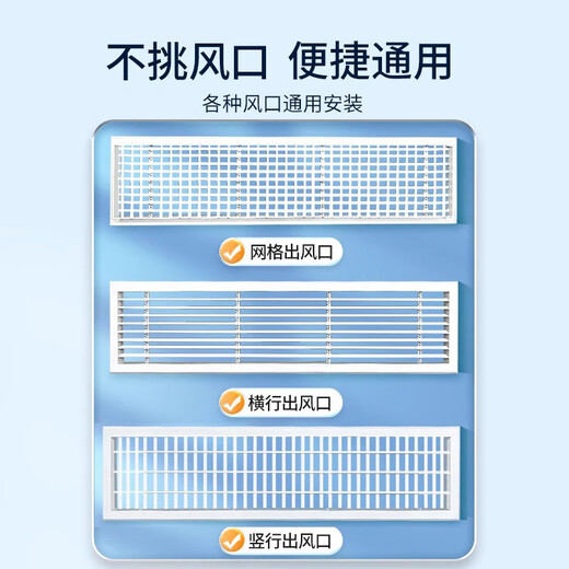 Hanoufei Deutsche Zentralklimaanlagenluftabschützer Luftkanalmaschine Klimaanlage Luftauslass Luftzeit Antidirektant Blowing Air Guide Windschutzschild Deutsche Qualitätsfensterfilterloch Docking Luftauslasslänge innerhalb von 196 cm (9898