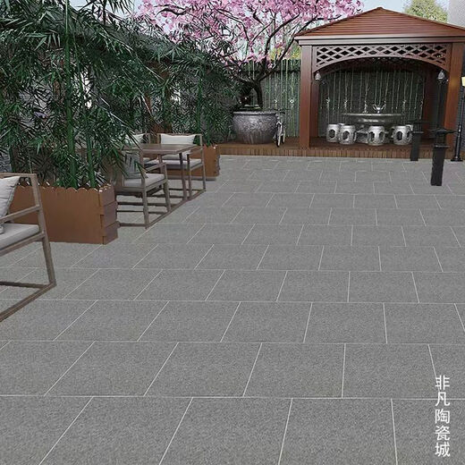 
Outdoor courtyard floor tiles 600 antique tiles villa garden sun terrace burning surface anti-slip anti-freeze ceramic tiles red sesame stone 12611 600*600