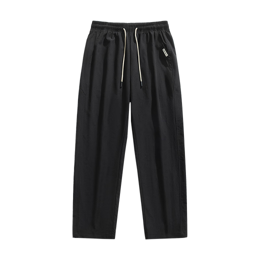 FOG SKY pants for men in summer mesh ice silk cool breathable casual work pants for men trendy quick-drying straight sports trousers CJ-CJ6636 Khaki L (recommended 110-130Jin [Jin equals 0.5 kg])