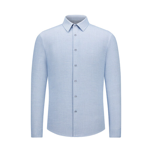 YOUNGOR long-sleeved shirt men's composite fabric down liner warm shirt warm three-in-one 2025 shopping mall same style blue plaid VLBN119682HJA 41 (175/96A)