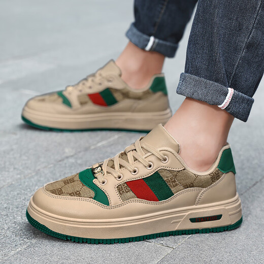 Changxiang Huili men's shoes 2025 new trendy shoes outdoor extra-large size sports and casual shoes 47 Korean versatile couple's shoes Mi-green 6175 40