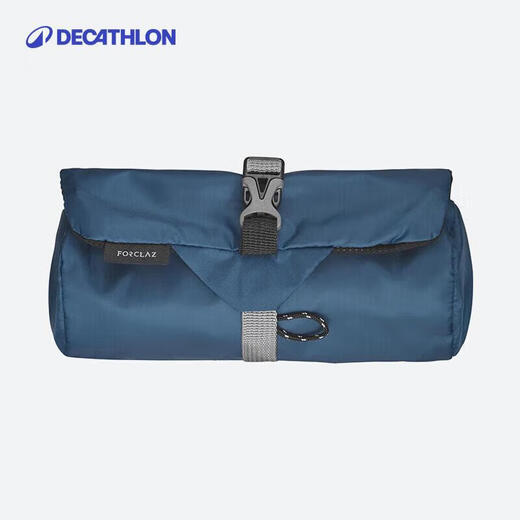 Decathlon Outdoor Men's Travel Camping Toilet Bag Storage Bag Cosmetic Bag Men's and Women's Business Travel Portable Bag Dark Blue-2879081